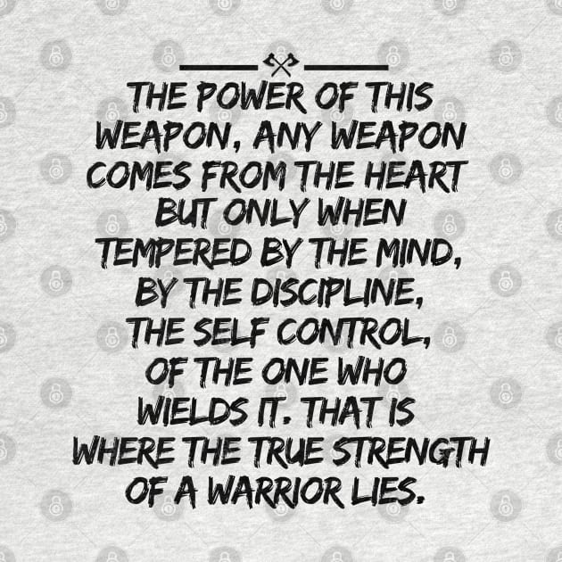 The true strength of a warrior by mksjr